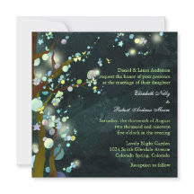 Elven Forest rustieke boom bruiloft uitnodiging