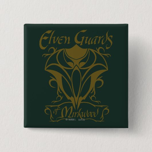 Elven Guards of Mirkwood Name Vierkante Button 5,1 Cm (Voorkant)
