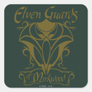 Elven Guards of Mirkwood Name Vierkante Sticker