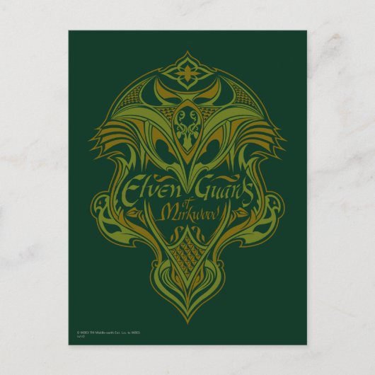 Elven Guards of Mirkwood Shield Icon Briefkaart (Voorkant)
