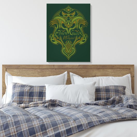 Elven Guards of Mirkwood Shield Icon Canvas Afdruk (Insitu (Slaapkamer))