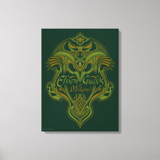 Elven Guards of Mirkwood Shield Icon Canvas Afdruk (Voorkant)