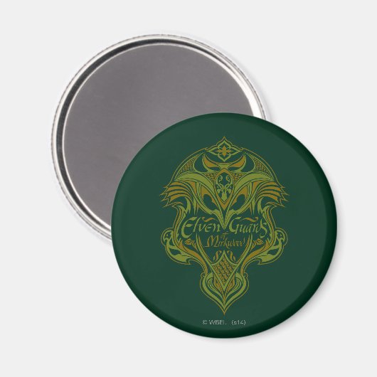 Elven Guards of Mirkwood Shield Icon Magneet (Voorkant / Achterkant)