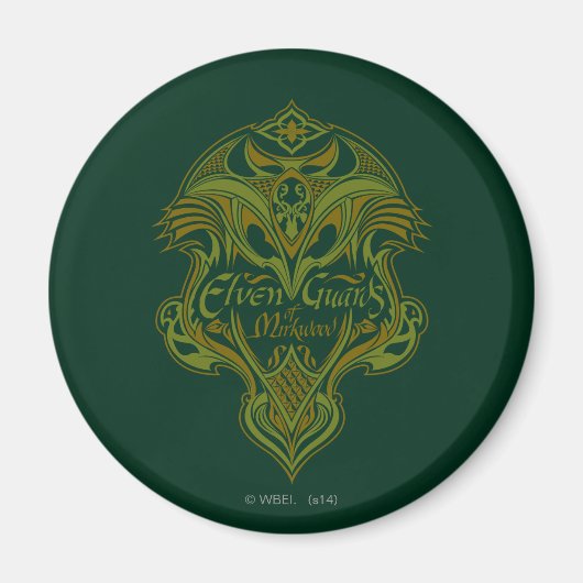 Elven Guards of Mirkwood Shield Icon Magneet (Voorkant)