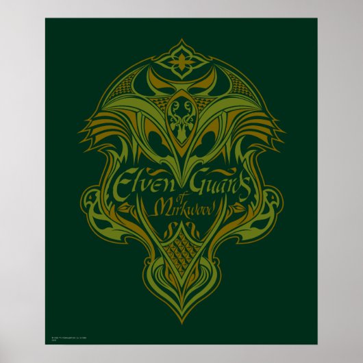 Elven Guards of Mirkwood Shield Icon Poster (Voorkant)