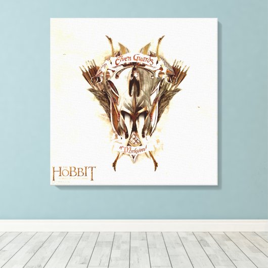 Elven Guards of Mirkwood Weaponry Canvas Afdruk (Insitu (Houten vloer))