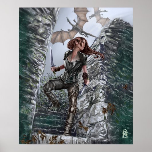 Elven Huntress Poster (Voorkant)