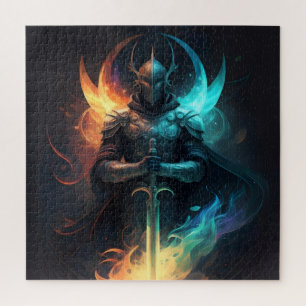 Elven Magic: Ridder met Betoverd Zwaard Legpuzzel
