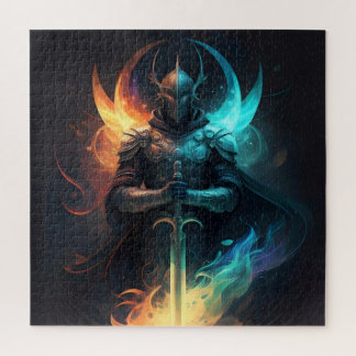 Elven Magic: Ridder met Betoverd Zwaard Legpuzzel