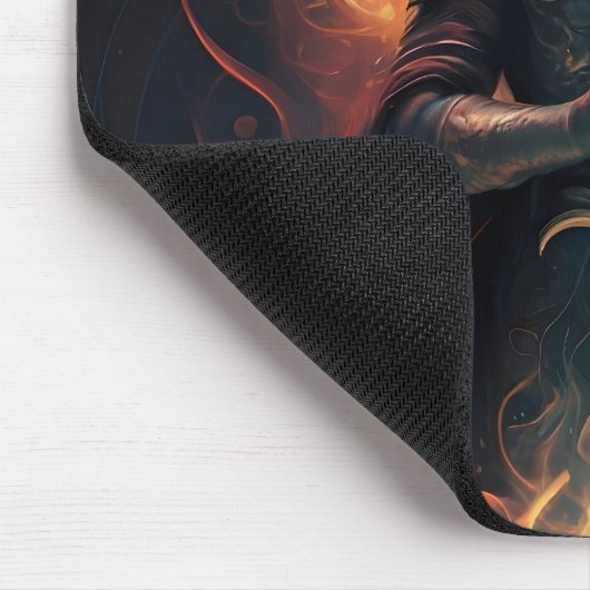 Elven Magic: Ridder met Betoverd Zwaard Muismat (Hoek)