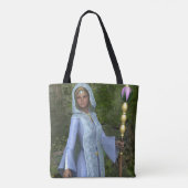 Elven Maiden All-Over Print Canvas tas (Achterkant)