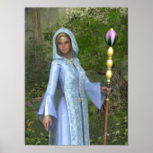 Elven Maiden Fantasy Art Print (Voorkant)