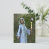 Elven Maiden in Blue Briefkaart (Staand voorkant)