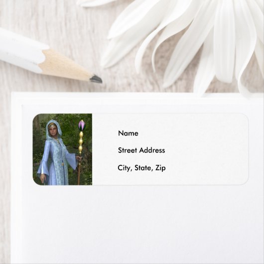 Elven Maiden in Blue Etiket