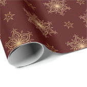 Elven Medieval/ Christmas Elvish Star Fairycore Cadeaupapier (Rol Hoek)