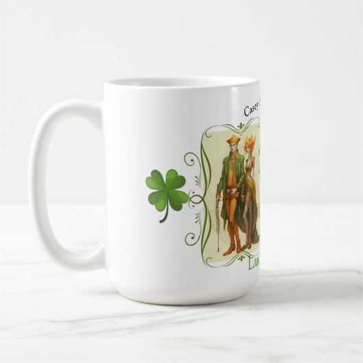 Elven Paar St. Patrick's Day Gift Mok (Links)