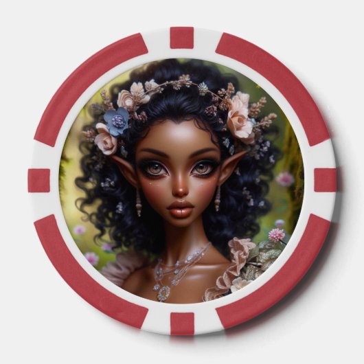 Elven Pokerfiches stijl 1 Poker Chips (Voorkant)