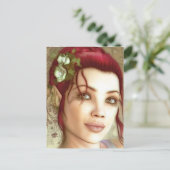 Elven Princess Fantasy Art Briefkaart (Staand voorkant)