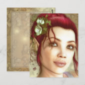 Elven Princess Fantasy Art Briefkaart (Voorkant / Achterkant)