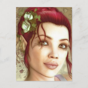 Elven Princess Fantasy Art Briefkaart