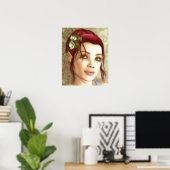 Elven Princess Fantasy Art Poster (Thuiskantoor)
