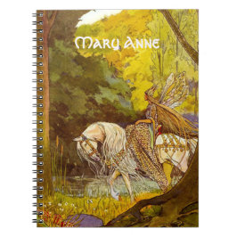 Elven Princess in het bos Drawstring Rugzak Notitieboek