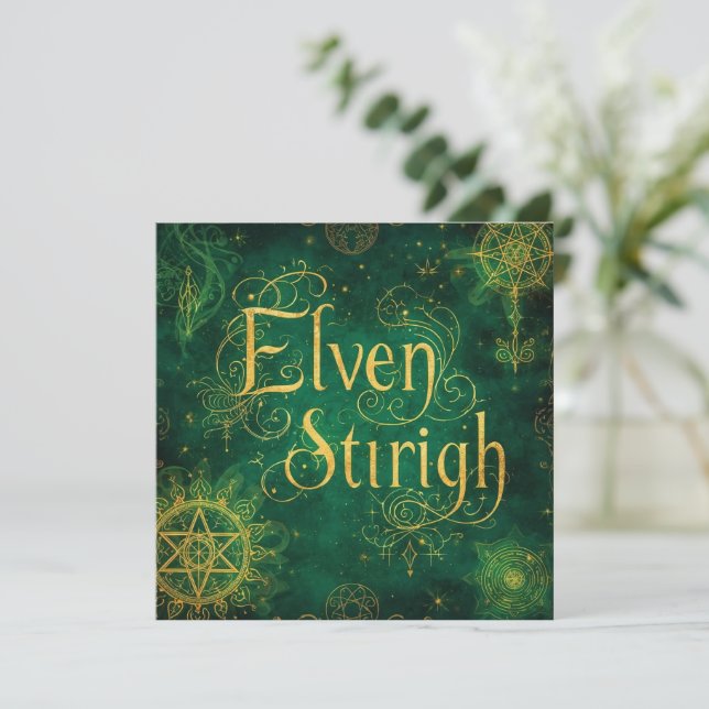 Elven Stirigh – Sigils in Green (Staand voorkant)