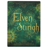 Elven Stirigh – Sigils in Green Klembord (Achterkant)