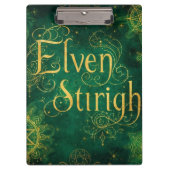 Elven Stirigh – Sigils in Green Klembord (Voorkant)