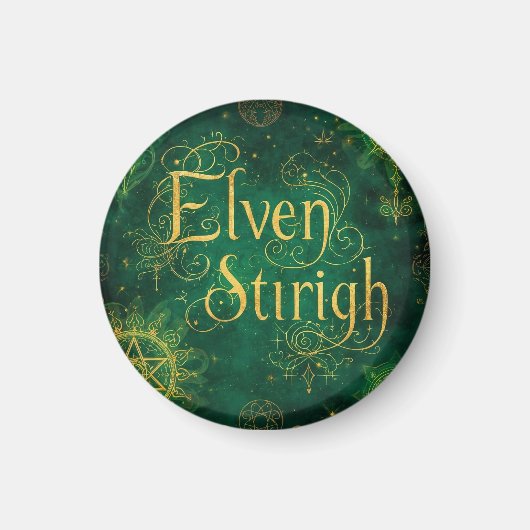 Elven Stirigh – Sigils in Green Magneet (Voorkant)