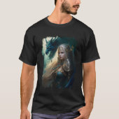 Elven Warrior Elf Princess Dragon  Fantasy T-shirt (Voorkant)