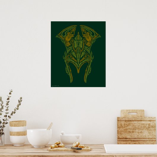 Elven Weapons Helmet Icon Poster (Keuken)