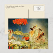 "Elves and Fairies, A Midzomer Night's Dream" Briefkaart (Voorkant / Achterkant)