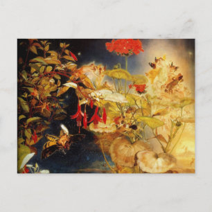 Elves and Fairies, A Midzomer Night's Dream Briefkaart