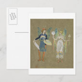 Elves and Fairy Painters uit 'The Snowman' 1899 Briefkaart (Voorkant / Achterkant)