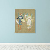 Elves and Fairy Painters uit 'The Snowman' 1899 Canvas Afdruk (Insitu (Houten vloer))