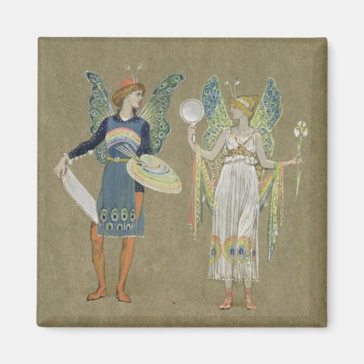 Elves and Fairy Painters uit 'The Snowman' 1899 Magneet (Voorkant)