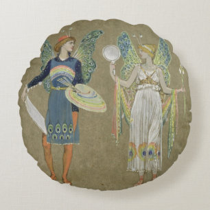 Elves and Fairy Painters uit 'The Snowman' 1899 Rond Kussen