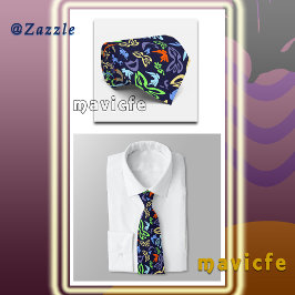 Elves, Butterflies and Masks 4 Stropdas