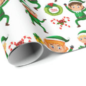 Elves Elves Elves Elves Cadeaupapier (Rol Hoek)