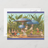 Elves en Fairies in paddenstoelland Briefkaart (Voorkant / Achterkant)
