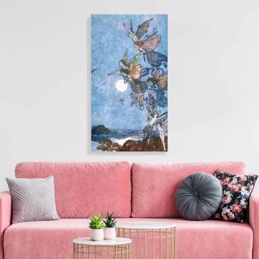 Elves en Fairies uit de Tempest Canvas Afdruk (Insitu (Woonkamer))