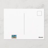 Elves en rendier briefkaart (Achterkant)