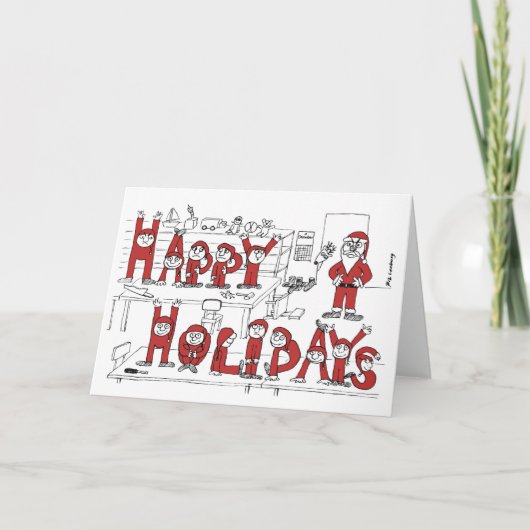 Elves Feestdagen Kaart (Voorkant)