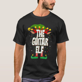 Elves Group The Guitar Elf Kerstmis T-shirt