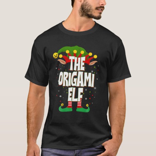Elves Group The Origami Elf Kerstmis T-shirt (Voorkant)