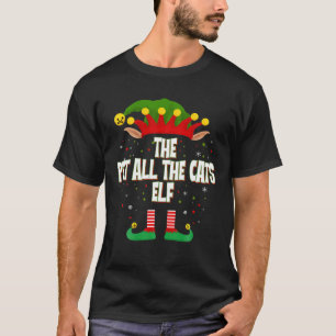Elves Group The Pet All Cats Elf Kerstmis T-shirt