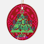 Elves heeft het gebouw verlaten keramisch ornament (Links)