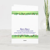 ELVES, HOLLY & CHRISTMAS TREE by SHARON SHARPE Feestdagen Kaart (Achterkant)