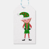 Elves kerstcadeaus voor kerstcadeaus cadeaulabel (Achterkant)